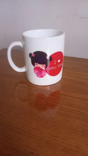 Caneca kokeshi Ilove comic sams