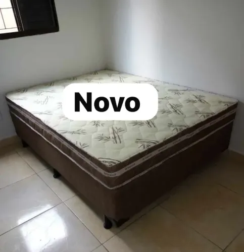 Cama box suporte e colchão (novo)