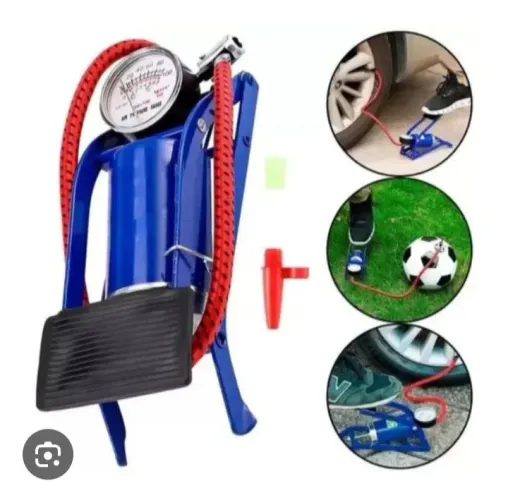 Bomba de Ar Pedal - Encha Pneus, Bolas e Mais!