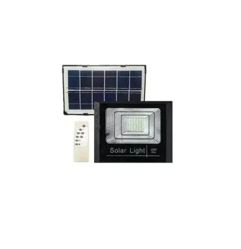 Refletor Solar 50w Energia Bateria Controle Remoto Placa Completo Ate 8h de Duração