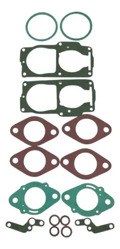 Kit Junta Carburador Vw Brasília 1600 Álcool