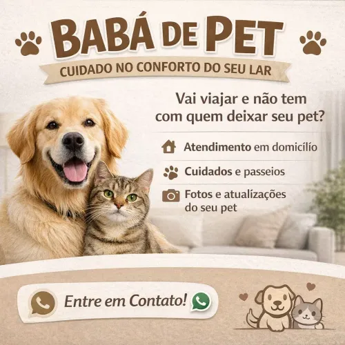 Babá de Pet - Cuidado no Conforto do Seu Lar