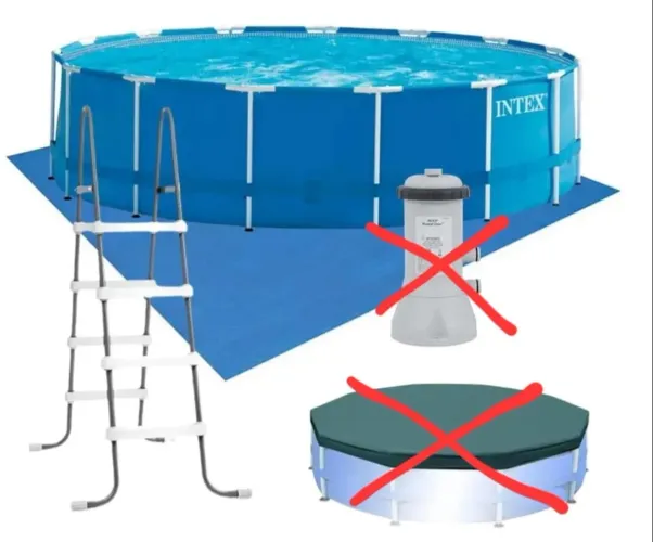 Piscina Intex 16,800 litros.Usada. Acompanha toda estrutura com escada. Sem filtro.