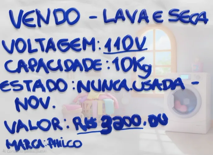Vendo lava e seca philco na caixa, nunca usada 120/127v