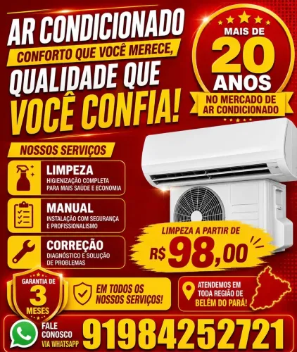 Limpeza de ar-condicionado Ananideu, Belém