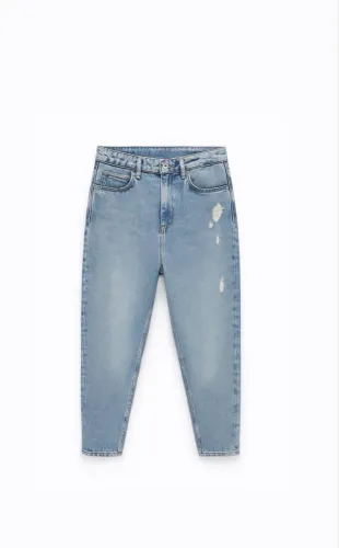 Calça Zara modelo Mom 