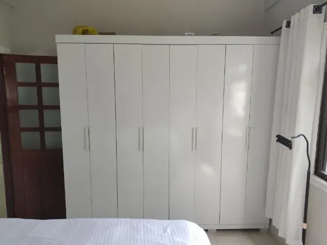 Guarda-Roupa Casal Moval New Curitiba com 235,5 cm de Largura, 8 Portas e 4 Gavetas - Bran