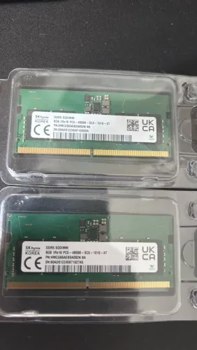 Memória RAM SODIMM 16Gb DDR5 - 2x8Gb 4800MHz para notebook Dell