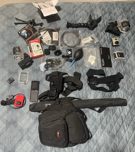 GoPro Hero3 + vários acessórios
