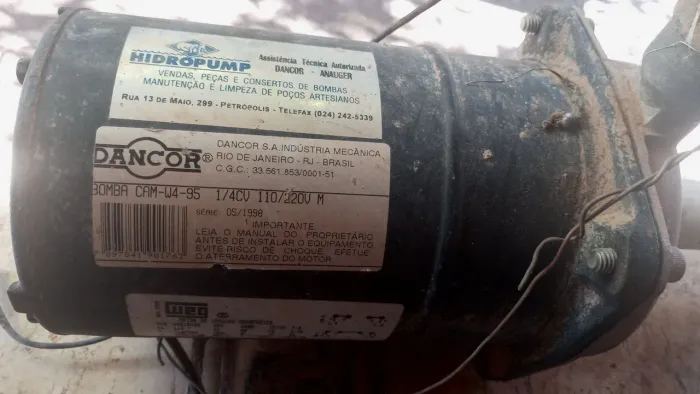 Bomba ano 98 dancor hidropump 220 volts.
