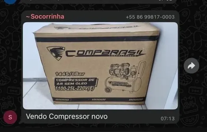 Vendo Compressor Odontológico