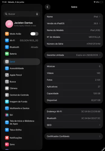 Ipad 11 a16