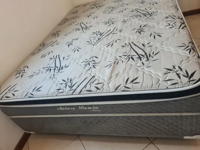 Cama box casal com colchão