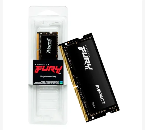 Memória Ram Para Notebook Kingston Fury Impact, 16GB, 3200Mhz, DDR4, CL20, Sodimm, Preto