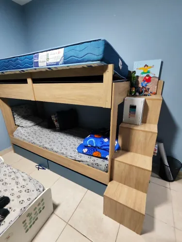 Cama beliche completa com gavetas 