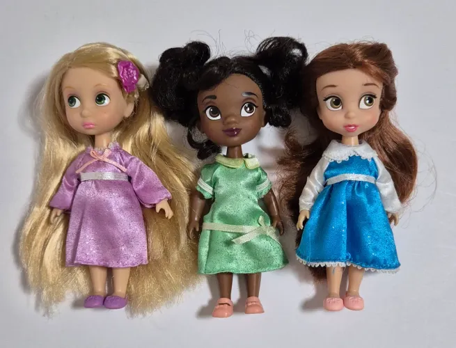 Lote de bonecas mini animators Disney Store *leia descrição