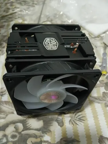 Cooler para Processador Intel-AMD, Cooler Master Hyper 212 Turbo ARGB 120mm