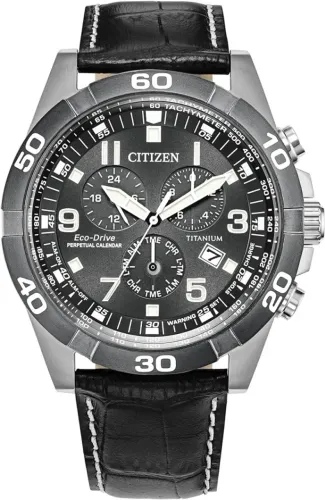 Relógio cronógrafo Citizen Eco-Drive Sport Casual Brycen masculino, Super Titanium?