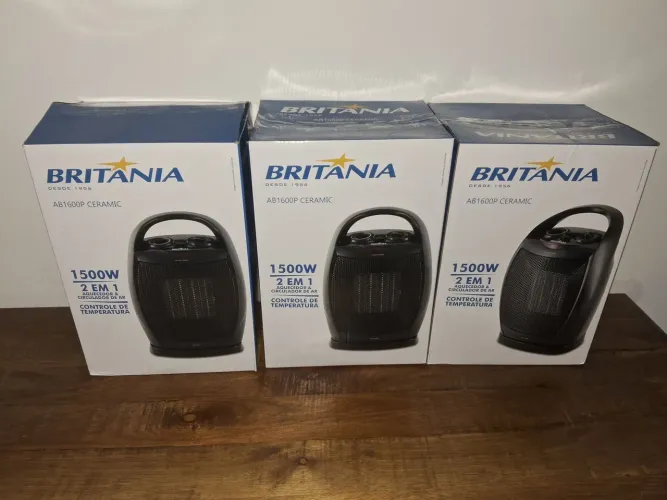 Aquecedor 1500W [2em1] BRITÂNIA 