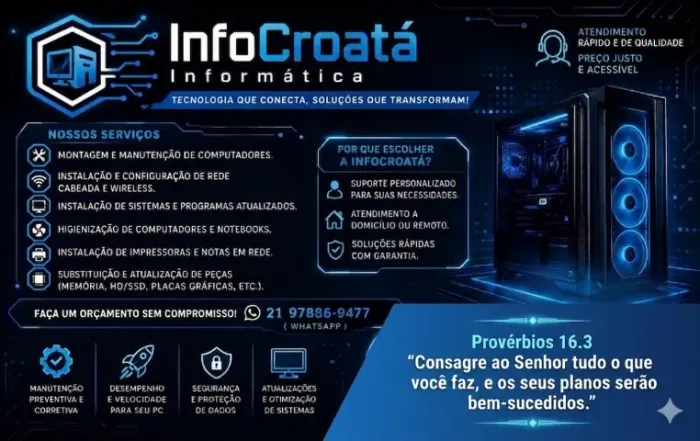 MONTAGEM E MANUTENÇÃO DE COMPUTADORES