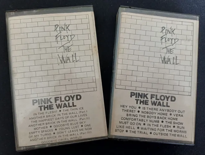Fita K7 Raro - Pink Floyd The Wall vol 1 e 2