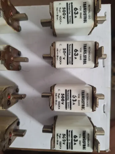 Fusíveis Industriais NH (faca) 63A / 80A - 500V - Cerâmica