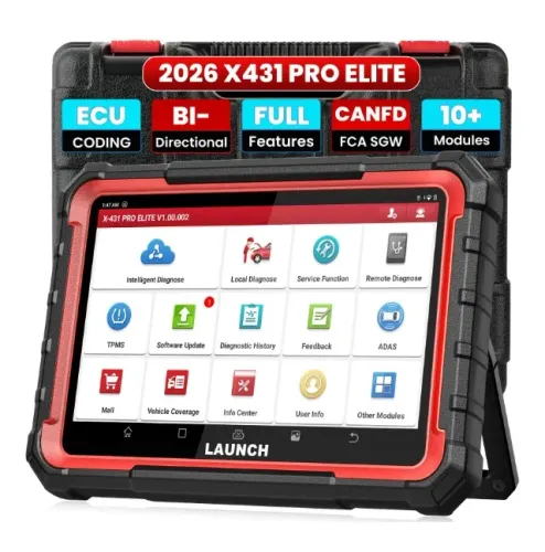 LAUNCH X431 PRO ELITE Scanner Automotivo OBD2 Profissional - CAN FD DOIP