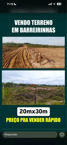 PASSO TERRENO EM BARREIRINHAS - MA 