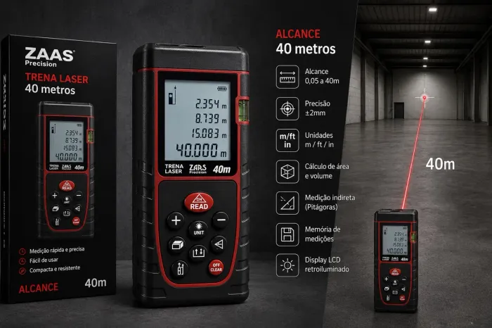 Trena Laser ZAAS 40 metros