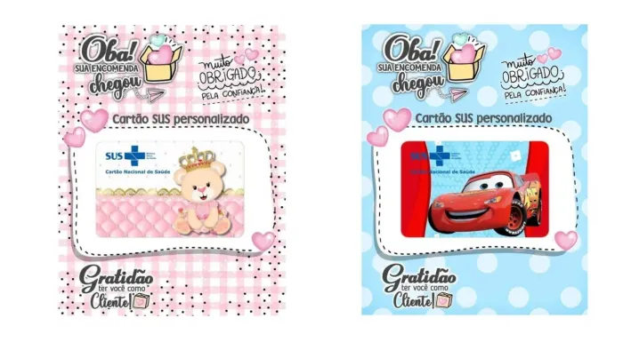 Cartão SUS Personalizado e Plastificado