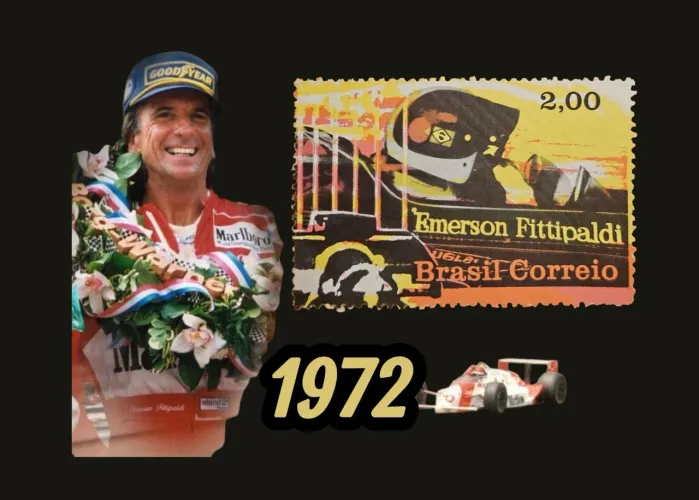 SELO CAMPEÃO MUNDIAL DE FÓRMULA 1 - FITTIPALDI - 1972