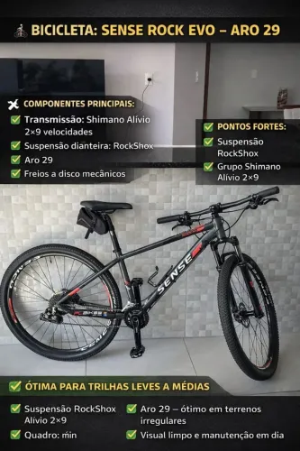 Bicicleta Sense Rock Evo