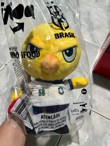 pelúcia canarinho seleção brasileira 1958
