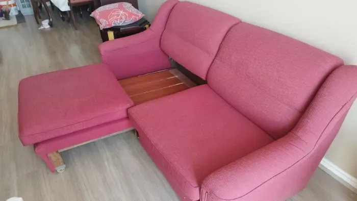 Sofá-cama modular 187 cm com capas sob medida