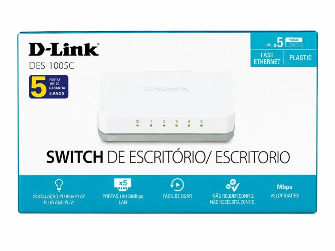 Switch D - Link Novo Des 1005-C