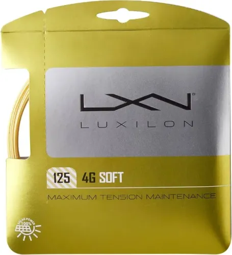 3 Sets de corda Luxilon 4G Soft 1.25