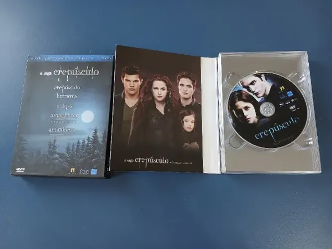 Box Dvd's - Coleção A Saga Crepúsculo 5 Discos