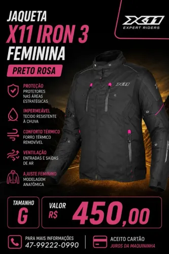 Jaqueta feminina X11 Iron 3