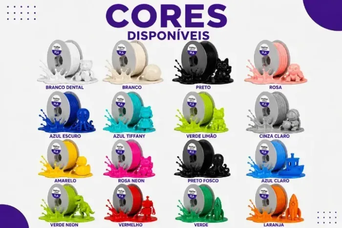 Filamento 3d Pla Polyflow 1,75mm Premium Cores Variadas - High Speed 1kg Novo Lacrado