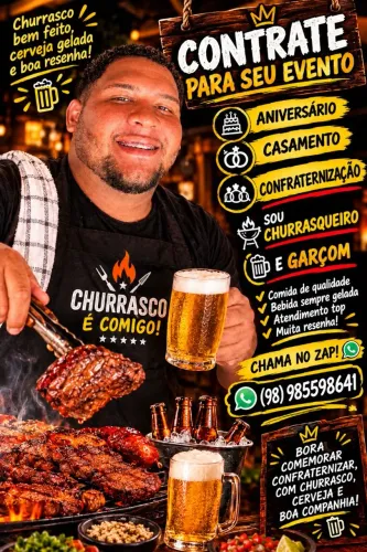 Churrasqueiro e Garçom
