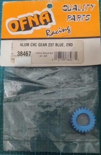 OFNA 38467 Engrenagem CNC de Alumínio 23T Azul 2ª macha