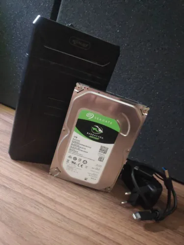 HD 1TB com case externa, Seaget.