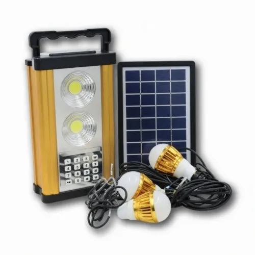 Kit Energia Solar Ecosoli 3 Lâmpadas LED, Lanterna e Carregador de Celular USB