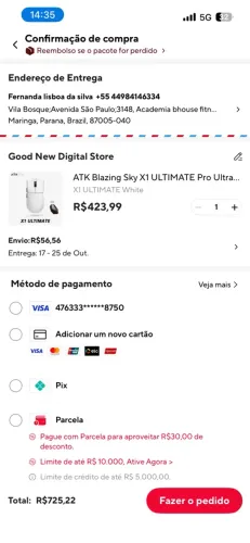 Mouse ATK X1 ultimate pro