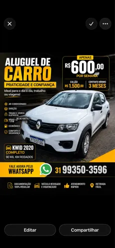 Renault Kwid Zen 1.0 Flex 12V 5P Mec. 2020