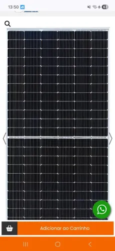 Placas solares em promoção