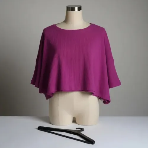 blusa manga curta canelada shein