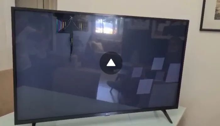 TV LG com defeito