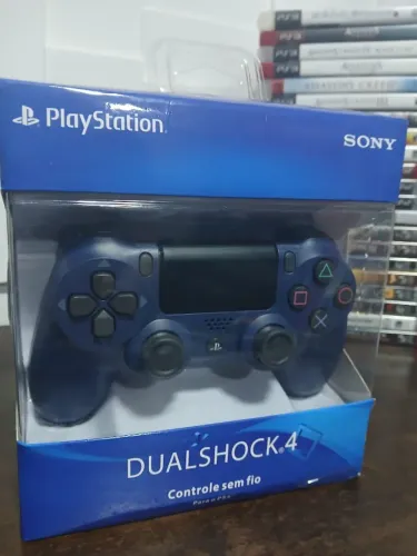 Controle PS4 primeira linha AZUL
