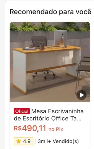 Mesa de escritório nova